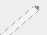 Комплект SWG SF-1616-WH, профиль угловой для однорядной ленты с экраном 2м, белый 00-00047183