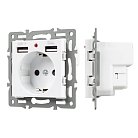Механизм розетки с USB зарядкой Arlight 043733