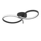 Светодиодный потолочный светильник 21W(LED), алюминий, сталь, черный, пластик, белый, 3000K, 2500lm Eglo 901266 SERPINS