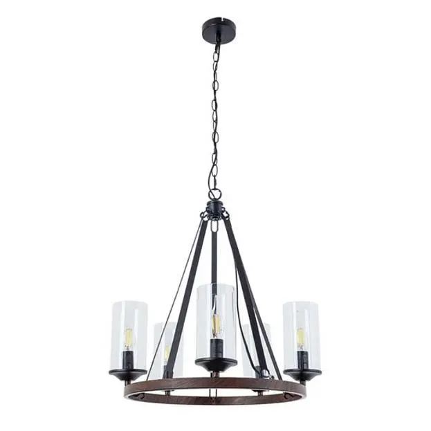 Подвесная люстра Arte Lamp A7014SP-5BK Dalim Подвесная люстра Arte Lamp A7014SP-5BK Dalim