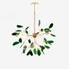 Люстра AGATE 16 ламп. Зеленые оттенки. Lampatron 1193-6384