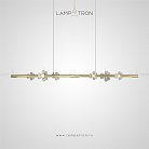 Реечный, рядный светильник CAMILIA LONG Размер M. Цвет Латунь Lampatron 5825-15410