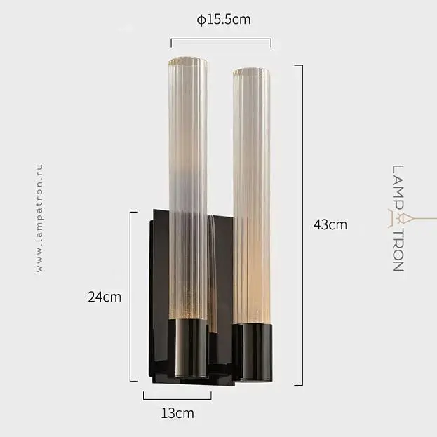 Бра TORVALD WALL 2 плафона Lampatron 8402-23021 Бра TORVALD WALL 2 плафона Lampatron 8402-23021