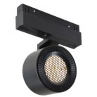 Поворотный магнитный трековый светильник с антибликовой решеткой iLEDEX TECHNICAL 4822-010-D82-12W-38DG-4000K BK (WALL WASHER) VISION48/22