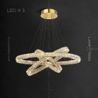 Кольцевые люстры и светильники BERTOLDA B LUX Три кольца Lampatron 6523-17751