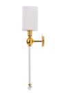 Бра Crystal Lux Mirabella AP1 Gold/White