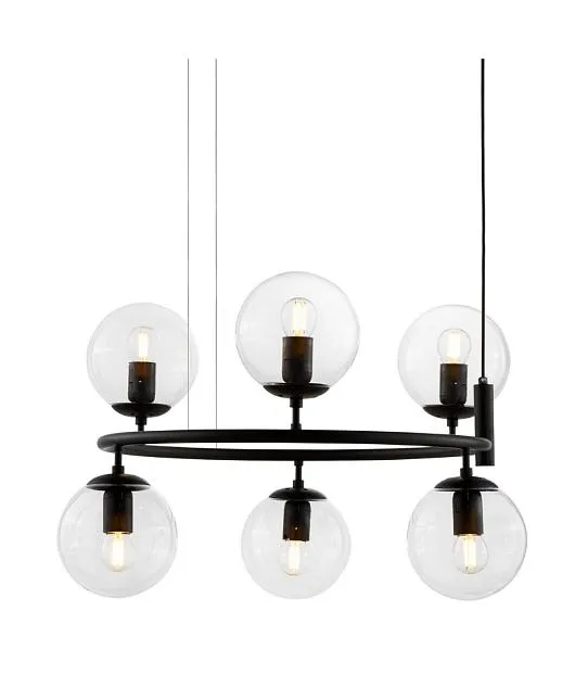 Подвесной светильник Lumina Deco LDP 6034-6 RND BK Ceredo Подвесной светильник Lumina Deco LDP 6034-6 RND BK Ceredo