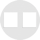 Накладка 2-я для розеток RJ45,TV,SAT, матовый белый, Donel DO86933 D16