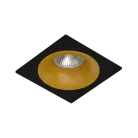 Встраиваемый светильник под сменную лампу Ledron MJ1003 SQ Black-Gold