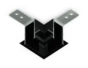 Коннектор угловой для встраиваемого шинопровода Ambrella light GL1040