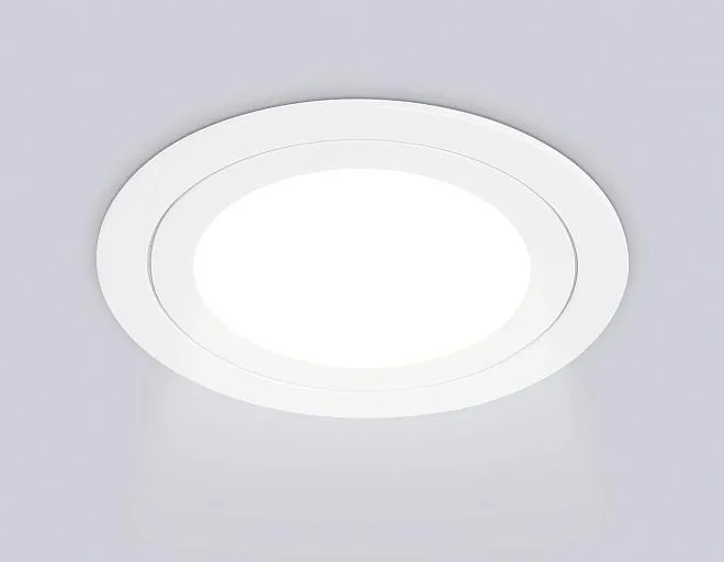 Встраиваемый светильник Ambrella light TN6601 WH белый IP44 GX53 max 15W D110*23