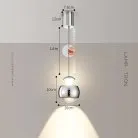 Подвесной светильник SYRUS EXTRA Цвет хром. С лифтом Lampatron 8595-23946