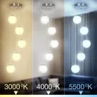 RGB LED Умная каскадная люстра Матовый Хром Citilux CL228A051 Адам Смарт