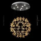 Люстра LUCIEN 14 ламп. Цвет Янтарь. Теплый свет Lampatron 7274-20054