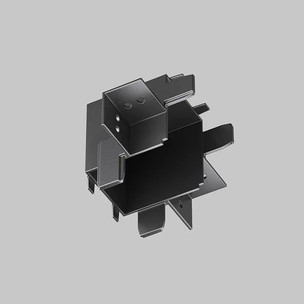 Коннектор угловой внутренний встраиваемый черный Maytoni Technical TRA084CT-12B Radity