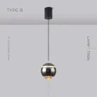 Подвесной светильник BENDIX Тип B. Цвет Черный Lampatron 6780-18583