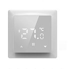 Термостат с датчиком пола, программируемый с Wi-Fi , 16 A, 55*55 мм., белое стекло Donel DTEF16W-WiFi Европа
