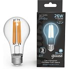Лампа светодиодная Gauss 102902226 E27 26W 4100K прозрачная Filament