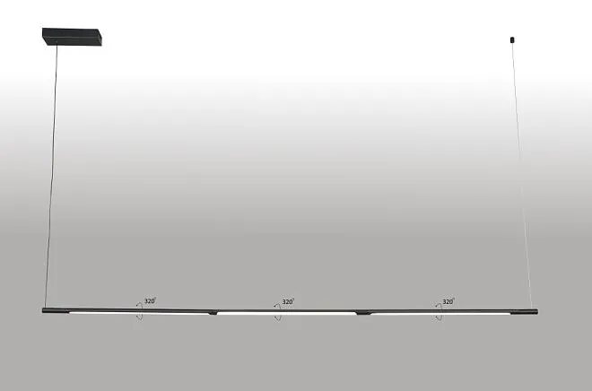 Светильник подвесной Crystal Lux LARGO SP33W L1770 BLACK 0780/233