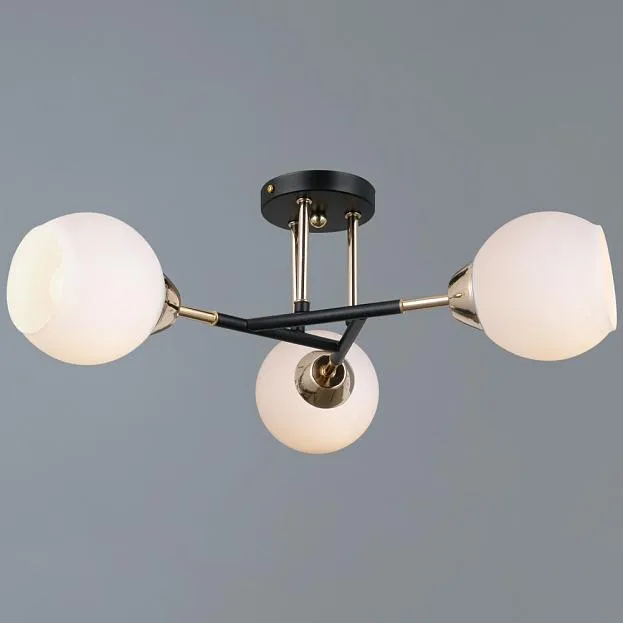 Потолочная люстра ILLUMICO IL0689-3CSQ-24 BK FGD LIBRA Потолочная люстра ILLUMICO IL0689-3CSQ-24 BK FGD LIBRA