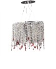 Хрустальная подвесная люстра Lumina Deco LDP 7051-4 CHR Aldonea