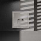 Розетка телевизионная встраиваемая TV+RJ45 кат. 6, (кашемир) Voltum VLS060703 S70