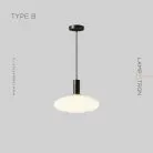 Подвесной светильник IRIS WHITE Тип B. Цвет Черный Lampatron 7262-19984