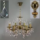 Подвесная люстра Ambiente 2226/6 PB New Leaf