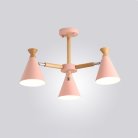 Люстра OLA 3 плафона. Цвет розовый. Lampatron 1416-223