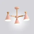 Люстра OLA 3 плафона. Цвет розовый. Lampatron 1416-223
