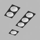 Встраиваемый светодиодный светильник Ledron LH07H-R SQ3 Black-White 3000K TRIAC
