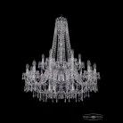 Люстра хрустальная Bohemia 1403/12+6/300/h-100/2d Ni