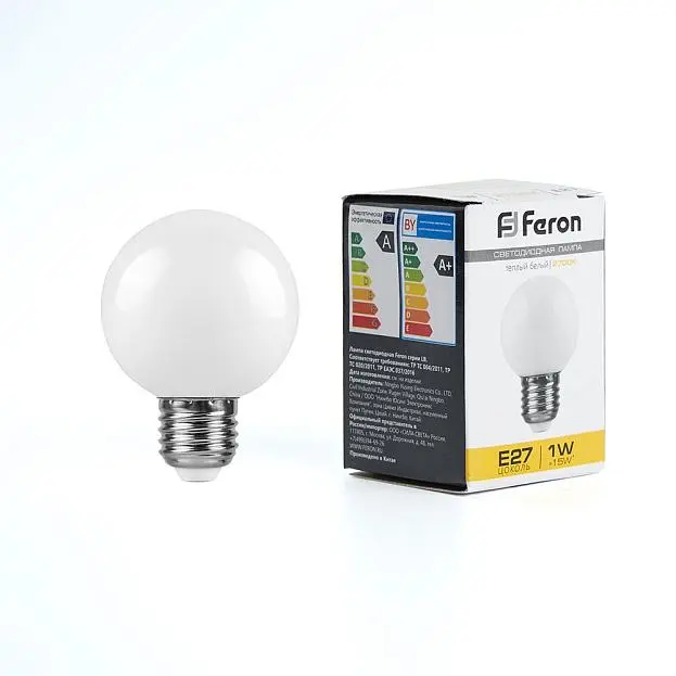 Лампа светодиодная Feron 25878 LB-37 E27 1W 2700K Лампа светодиодная Feron 25878 LB-37 E27 1W 2700K