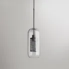 Подвесной светильник CATCH F Cylinder S. Цвет серебро. Lampatron catch-f-silver-cyl-s 996-296