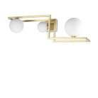 Настенный светильник Ideal Lux 284330 ANGOLO PL3 OTTONE