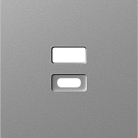 Накладка для розеток USB, сталь, Donel DE28637 A07