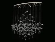 Подвесная люстра Newport 8220/140 С oval chrome