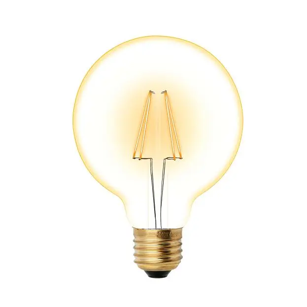 Лампочка светодиодная Uniel LED-G95-6W/GOLDEN/E27 GLV21GO Лампочка светодиодная Uniel LED-G95-6W/GOLDEN/E27 GLV21GO