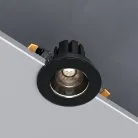 Светильник встраиваемый светодиодный Artis 7W 4000 черный Elektrostandard 25096/LED a066136