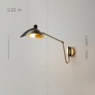 Бра HILDBORG Размер M. Цвет Латунь + Черный. Глянцевый Lampatron 6348-17052