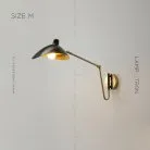 Бра HILDBORG Размер M. Цвет Латунь + Черный. Глянцевый Lampatron 6348-17052