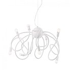 Подвесная люстра Ideal Lux 141893 MULTIFLEX SP8 BIANCO