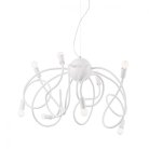 Подвесная люстра Ideal Lux 141893 MULTIFLEX SP8 BIANCO