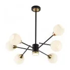 Люстра на штанге Arte Milano 278408/6+1 BK/GD Neapolis-78408