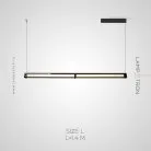 Реечный, рядный светильник HAKVIN Размер L Lampatron 8650-24167