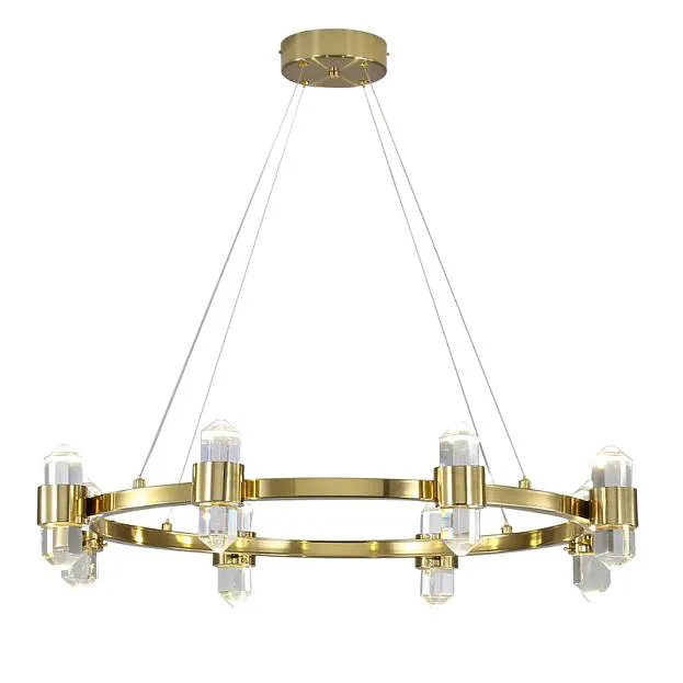 Подвесная люстра Crystal Ring Chandelier Brass ImperiumLoft 156718-22 40.2901
