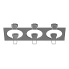 Рамка Lightstar 217539 INTERO 16 Triple OUADRO