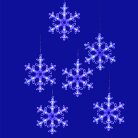 Гирлянда Uniel ULD-E1503-072/DTA BLUE IP20 SNOWFLAKES-3