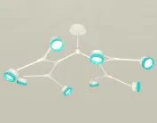 Люстра на штанге Ambrella light XB9059202/8 SWH/BL