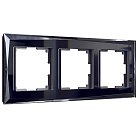 Рамка на 3 поста Werkel W0031208 (черный) a051446 Diamant